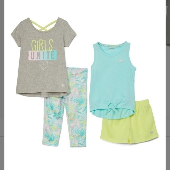 NEW Marika Four-piece Active Tops and Bottoms Set US 3T - Picture 1 of 8